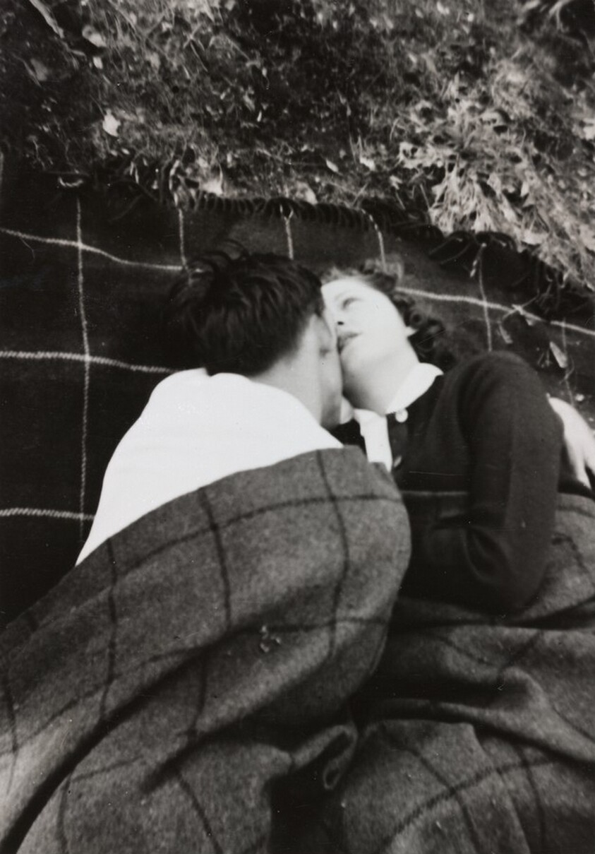 Untitled (Couple under blanket)