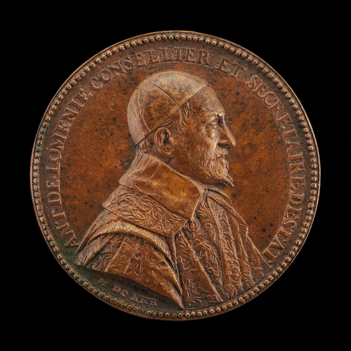 Antoine de Loménie, 1560-1638, Counselor and Secretary of State 1606 [obverse]