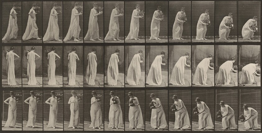 Plate Number 205. Carrying and stooping with a vase