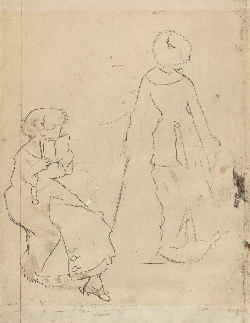 Study for "Mary Cassatt at the Louvre" [verso]