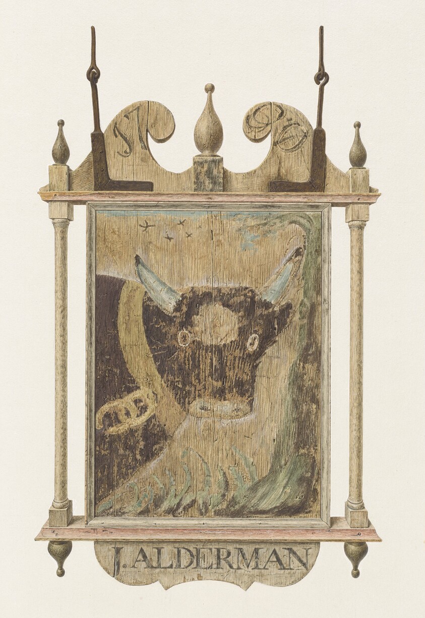 J. Alderman's Tavern Sign