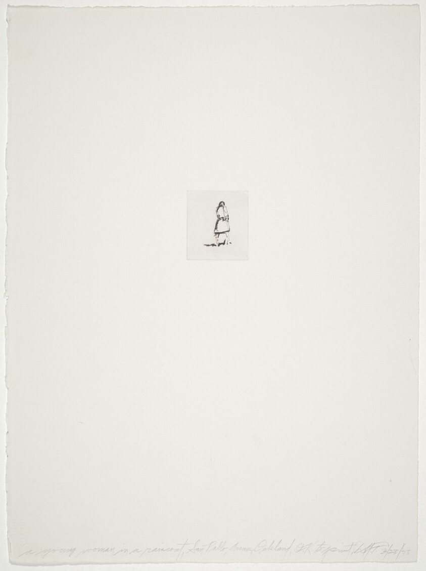 A Young Woman in a Raincoat