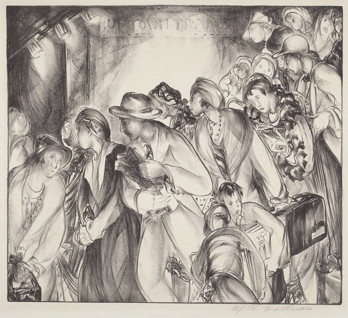 Untitled (Commuters On Stairway To Uptown Trains)