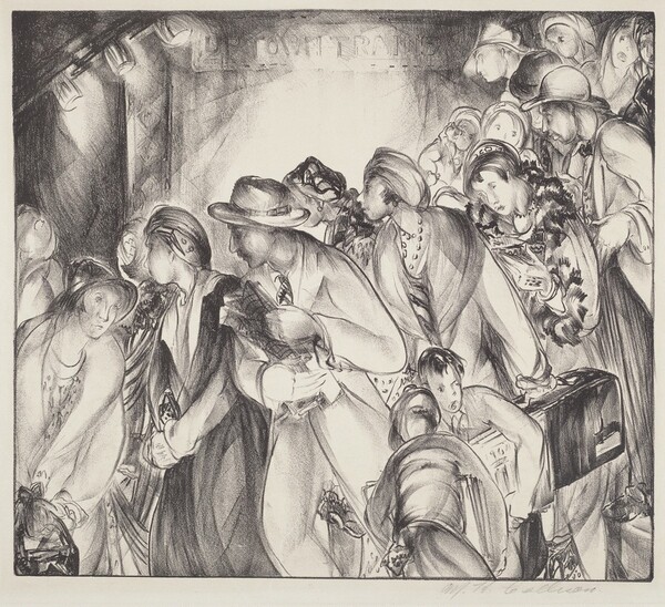 Untitled (Commuters On Stairway To Uptown Trains)