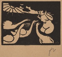 Bather with Swans (La baigneuse aux cygnes), Félix Vallotton, 1893
