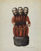 Bulto:"Holy Trinity", Majel G. Claflin, c. 1937