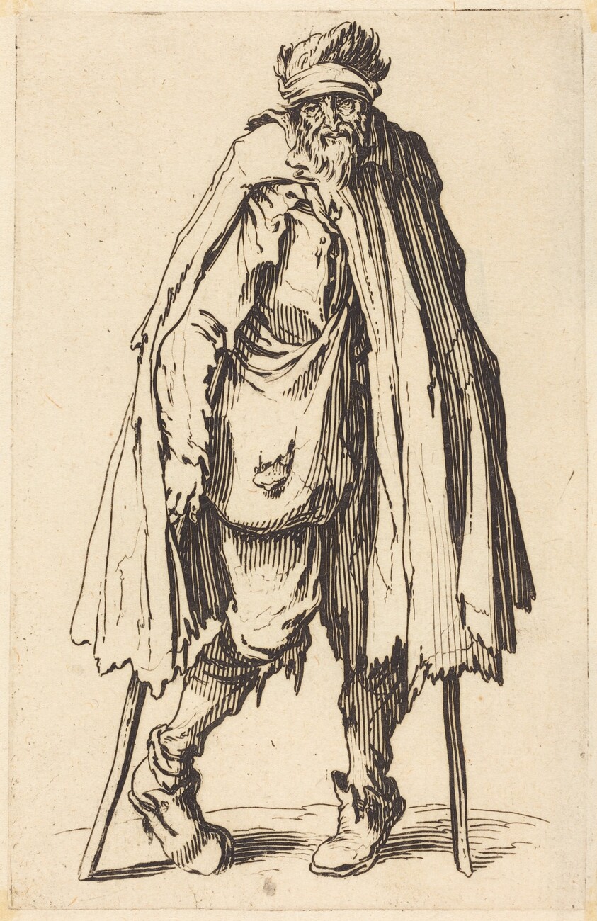 Beggar with Crutches and Sack
