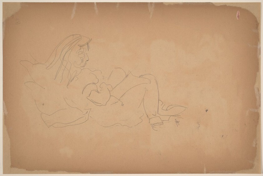 Reclining Figure Reading [verso]