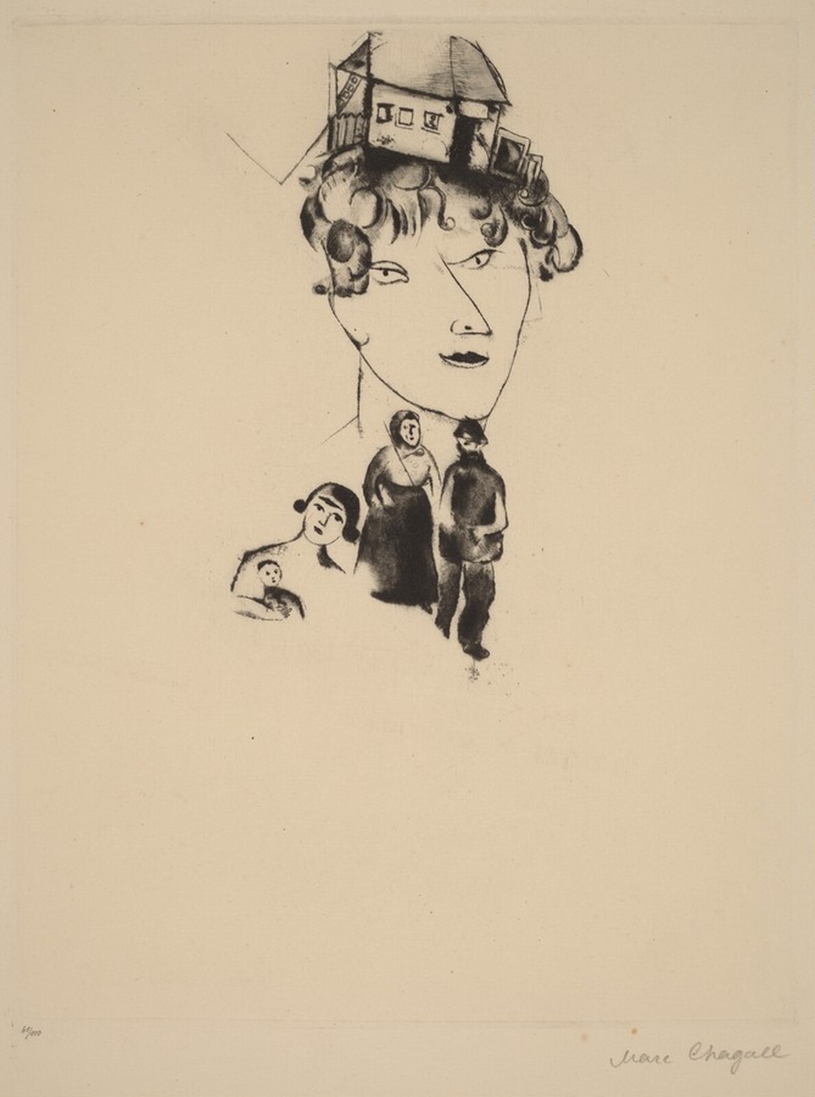 Self-Portrait, Marc Chagall, 1922