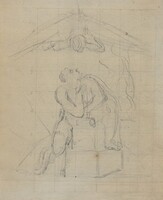 Los and His Spectre [verso], William Blake, c. 1804/1807