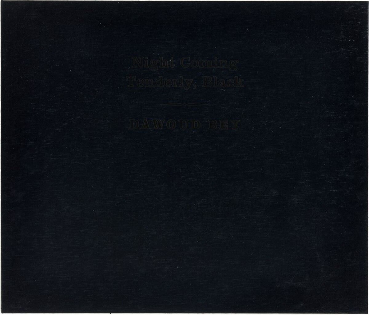 Night Coming Tenderly, Black