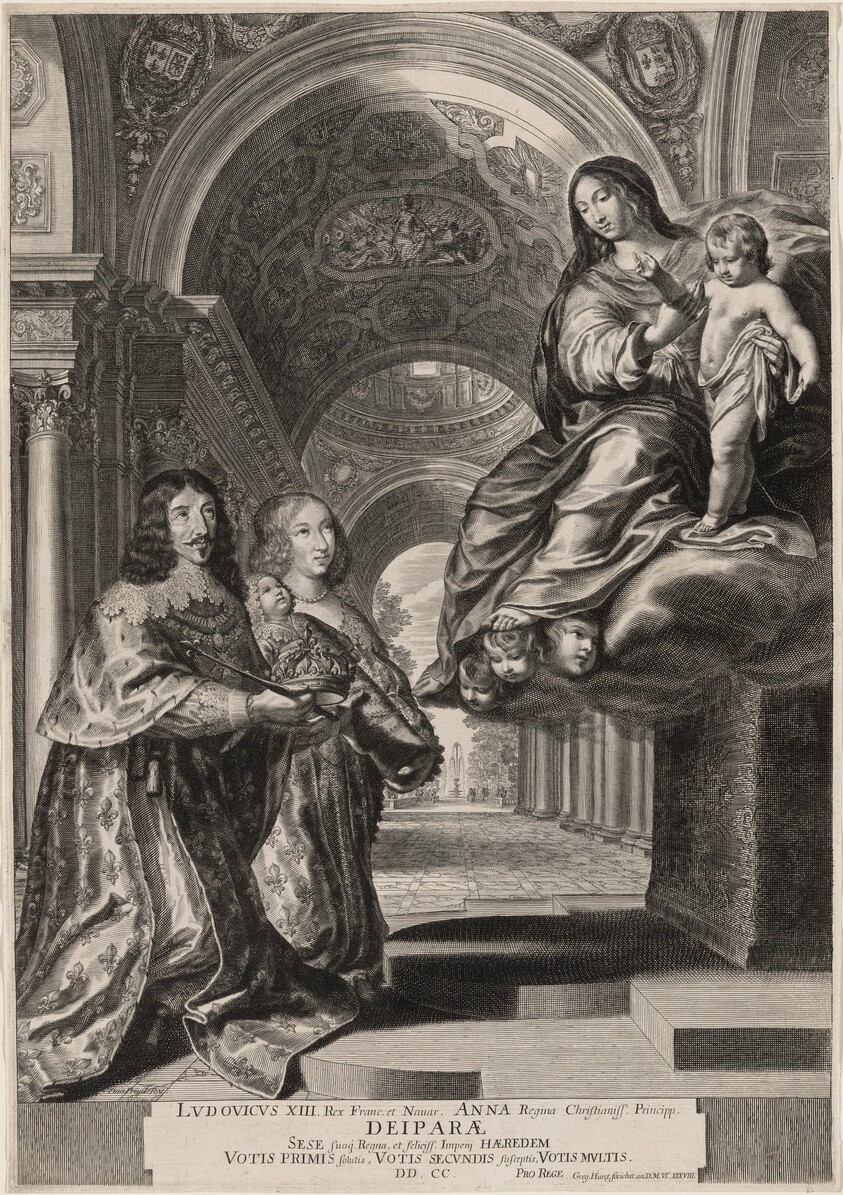 The Vow of Louis XIII (Louis XIII and His Wife, Anne of Austria, Entrusting the New Prince and the Crown to the Virgin)