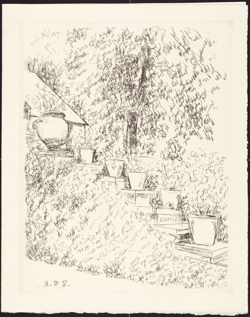 Garden of Bagatelle (Best Wishes for 1969 from La Galerie Sagot-Le Garrec)