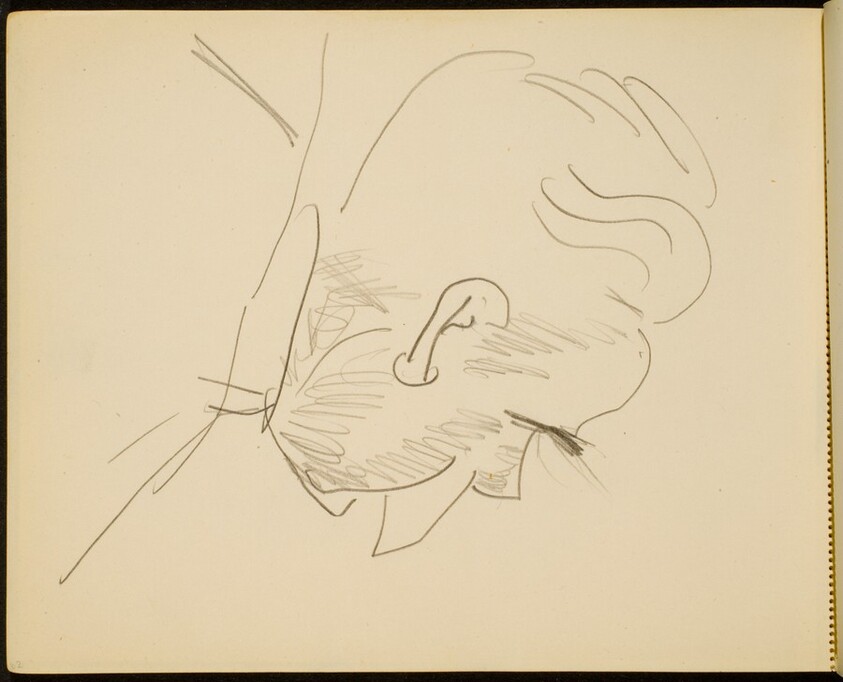 Mann im verlorenen Profil (Man Turned Away) [p. 62]