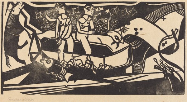 Two Models in a Boat (Zwei Akte in Boot)