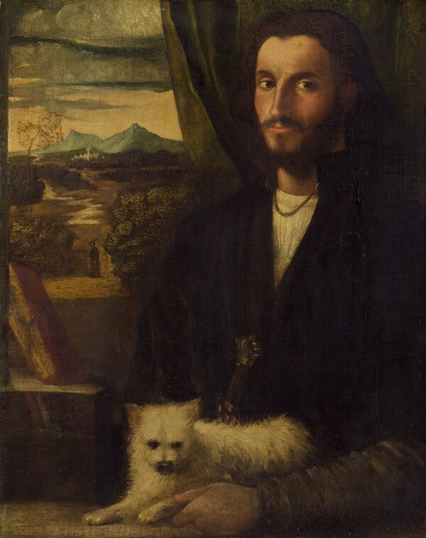 Portrait of a Man with a Dog