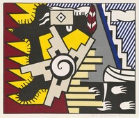 American Indian Theme II, Roy Lichtenstein, 1980