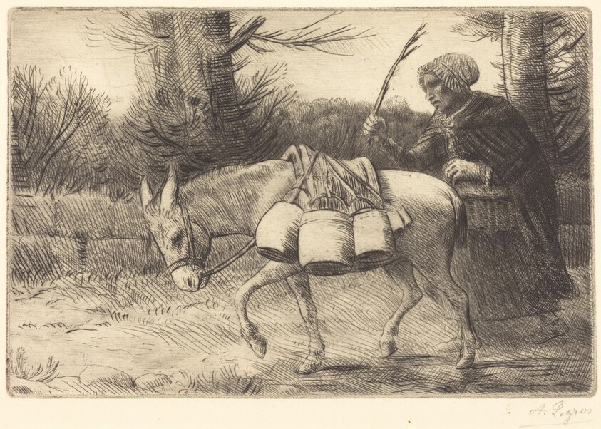 Milkmaid of Boulogne, 3rd plate (Laitiere a Boulogne)