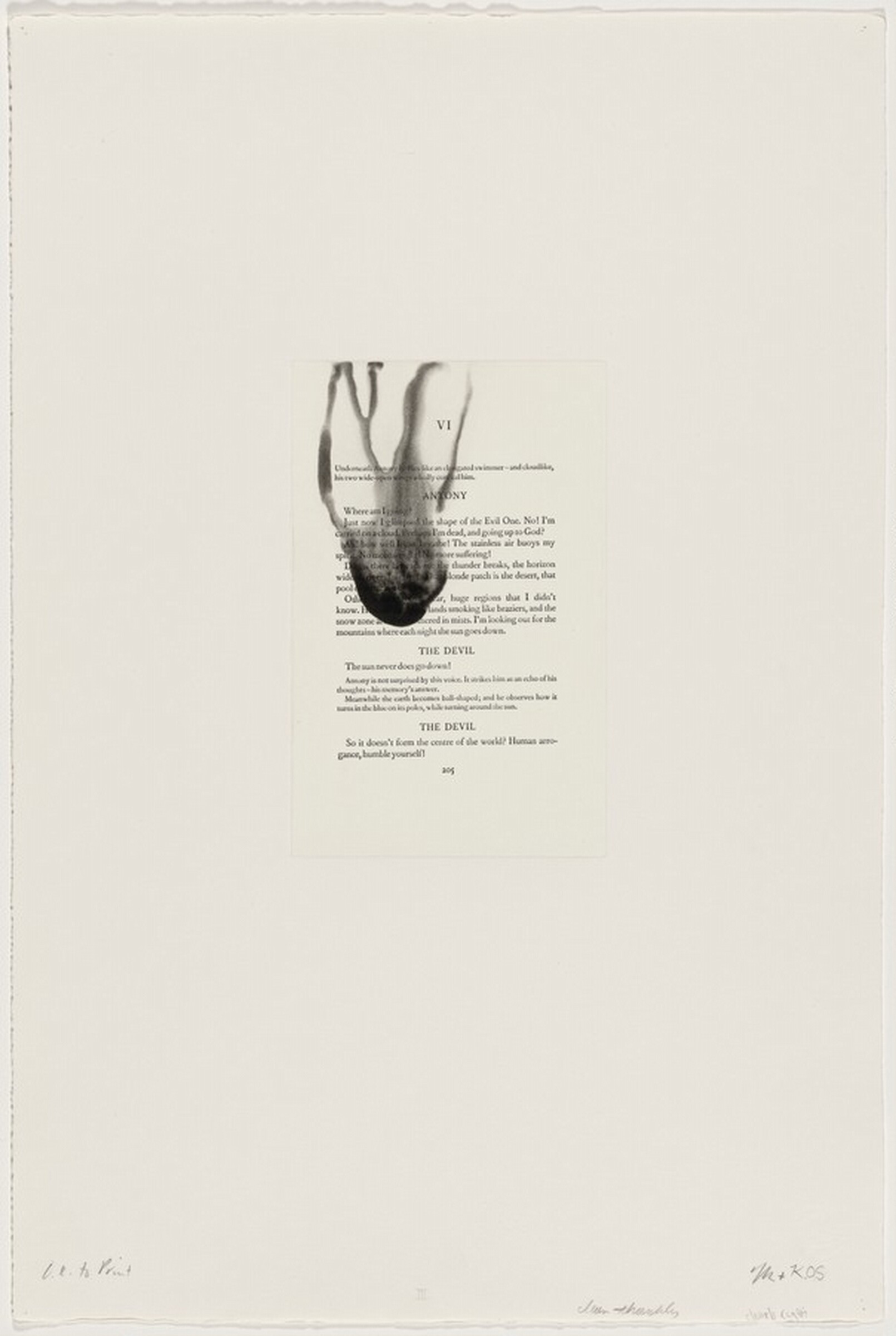 Plate III from The Temptation of Saint Antony I-XIV, Tim Rollins + K.O.S., 1989