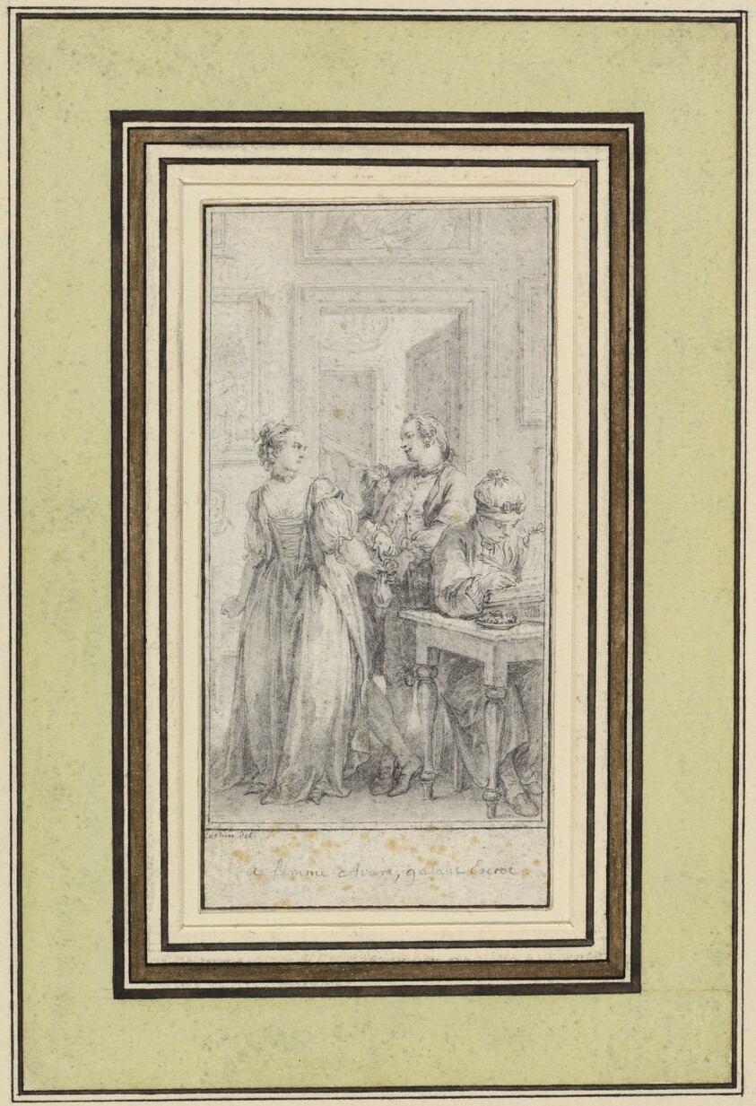 Eighth Day, First Story, Madonna Ambruogia Gives Her Husband the Two Hundred Florins She Was Given by Gulfardo in Payment for Her Favors