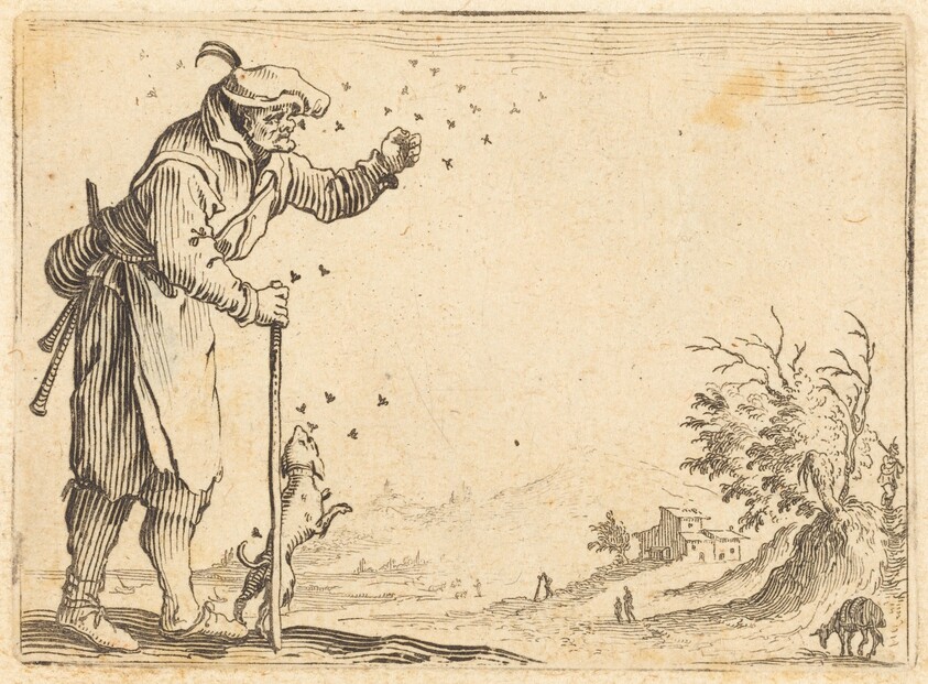 Peasant Attacked by Bees