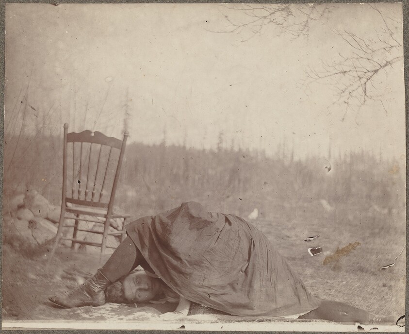 Untitled (Girl in contorted pose)