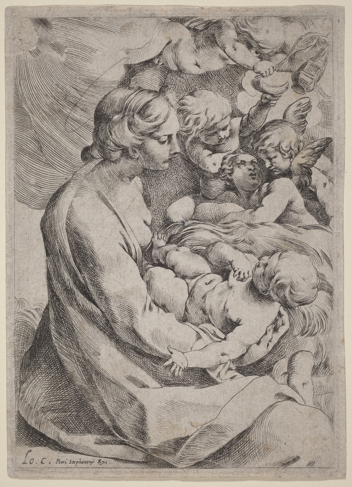 Madonna and Child with Angels