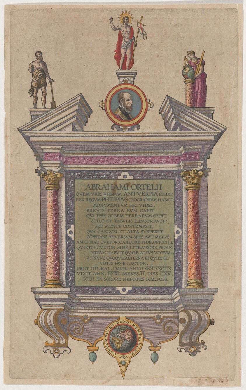 Title Page to Abraham Ortelius, Theatrum Orbis Tenarum