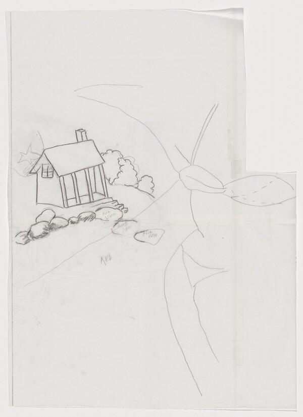 Pontchartrain [preparatory drawing for panel D]