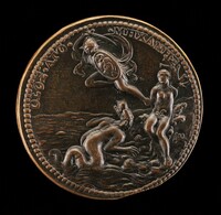 Perseus Rescuing Andromeda [reverse], French 16th Century, 16th century
