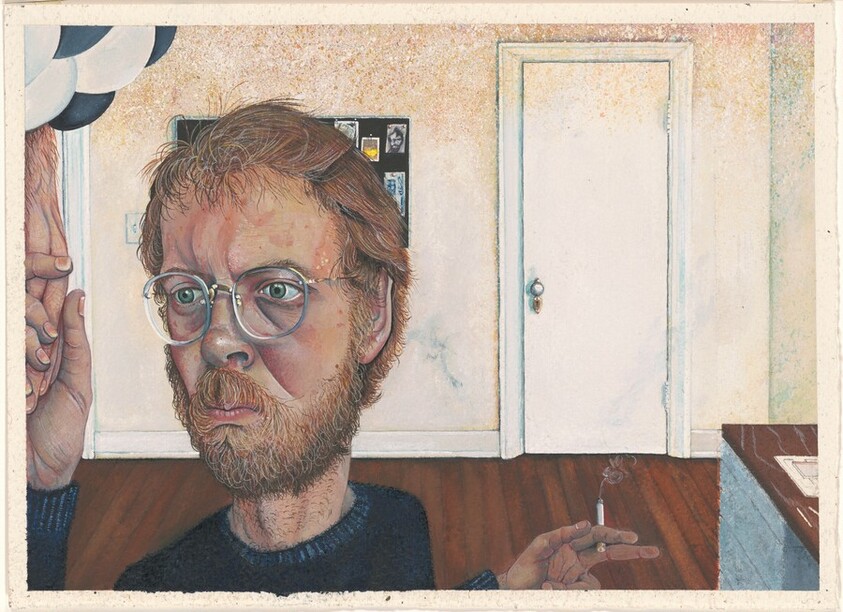 Unknown Man Clasping a Hand Issuing from a Cloud