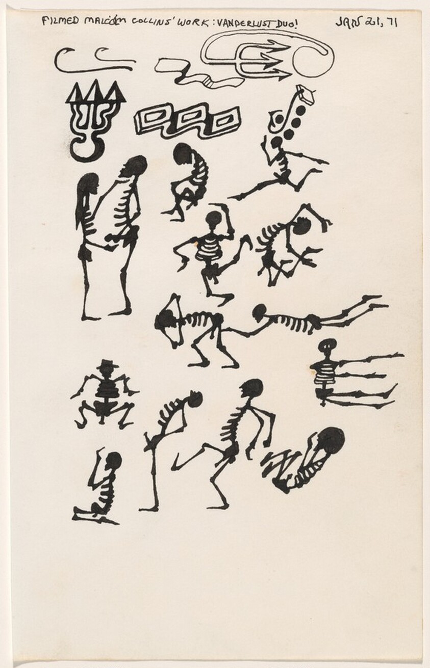 Untitled Jan 21, 71 [study for "tattoo" book]