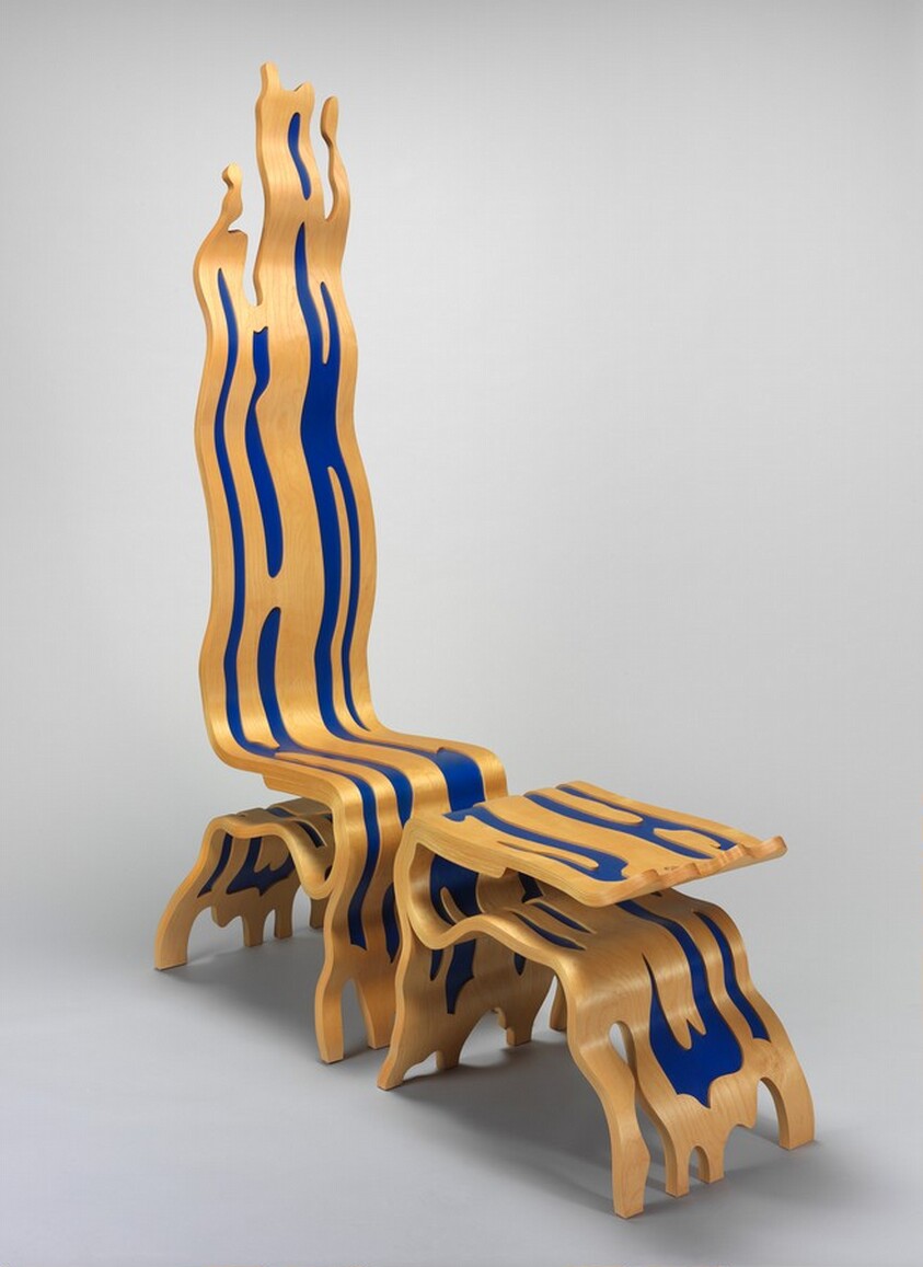 Brushstroke Chair, Wood