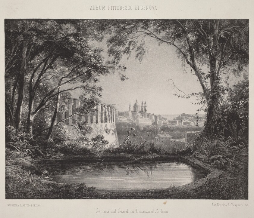 Genova dal Giardino Durazzo al Zerbino (Genoa from the Giardino Durazzo al Zerbino)