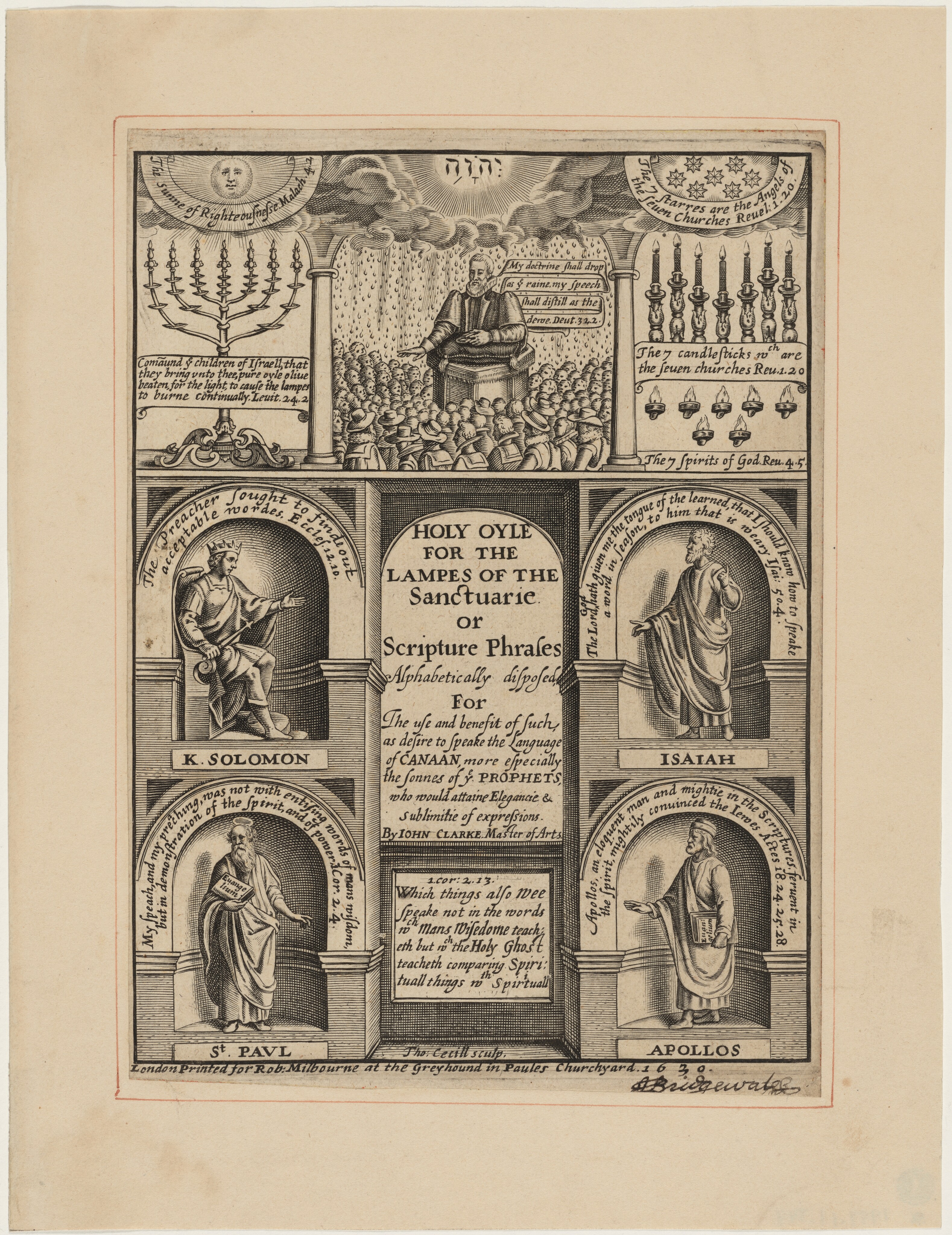 Title Page to John Weever, Ancient Funeral Monuments by Thomas Cecil