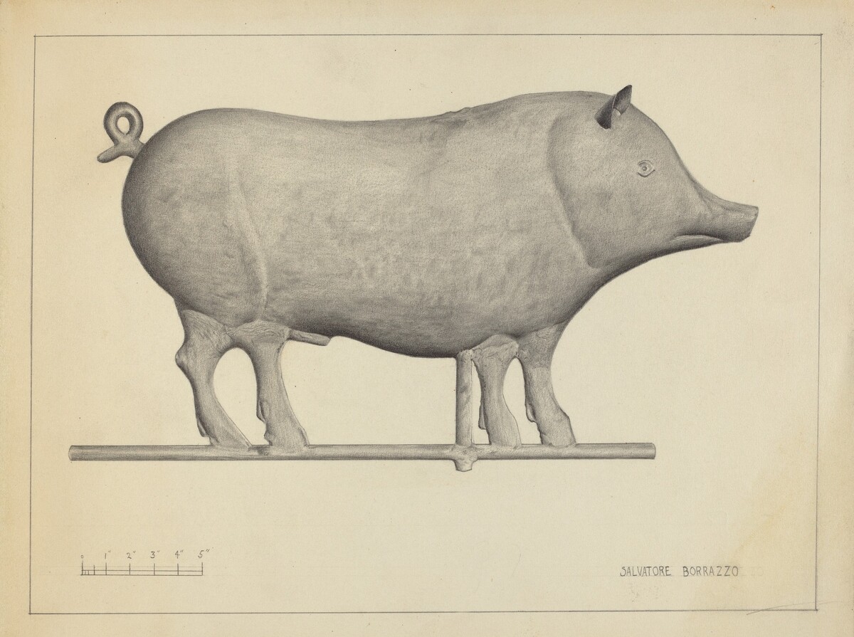 Pig Weather Vane