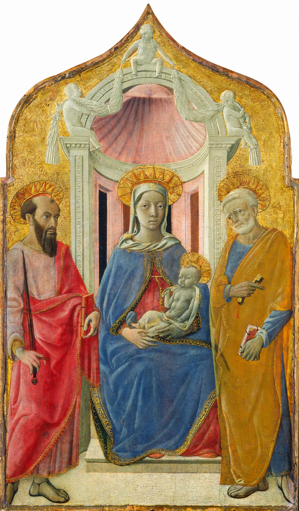 Madonna and Child Enthroned with Saint Peter and Saint Paul