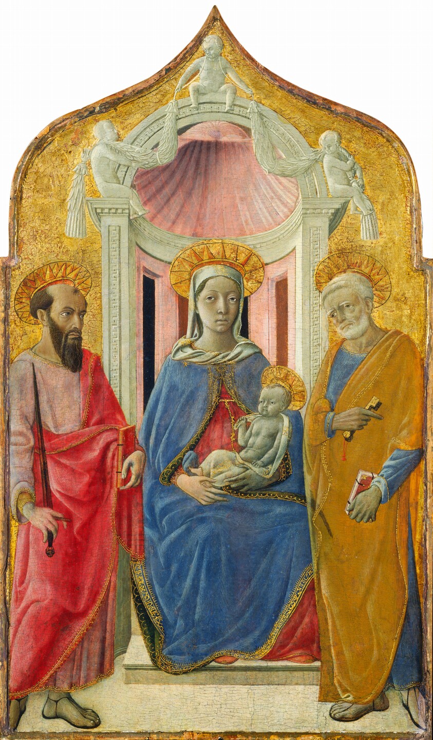 Madonna and Child Enthroned with Saint Peter and Saint Paul