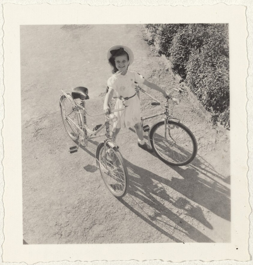 Girl with bicycles, Basel--Children