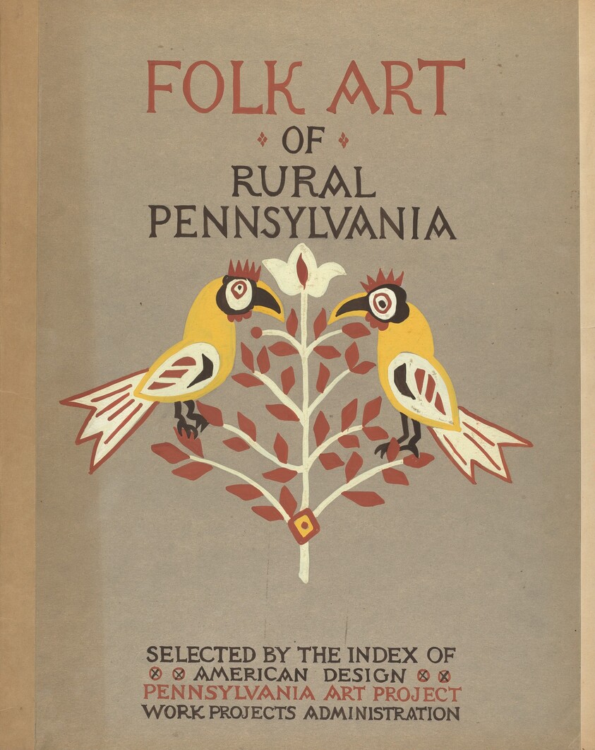 Study for Portfolio Cover: "Folk Art of Rural Pennsylvania"