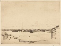 The Alps from the Lido - No. 1, Sir Muirhead Bone, 1912