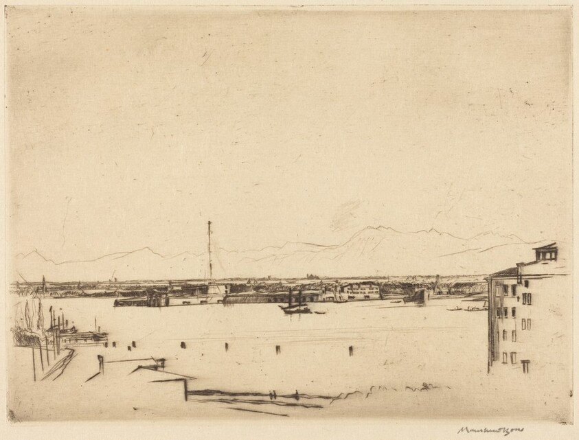 The Alps from the Lido - No. 1