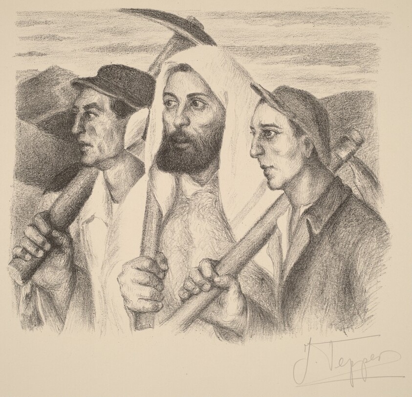 Busts of Three Workmen