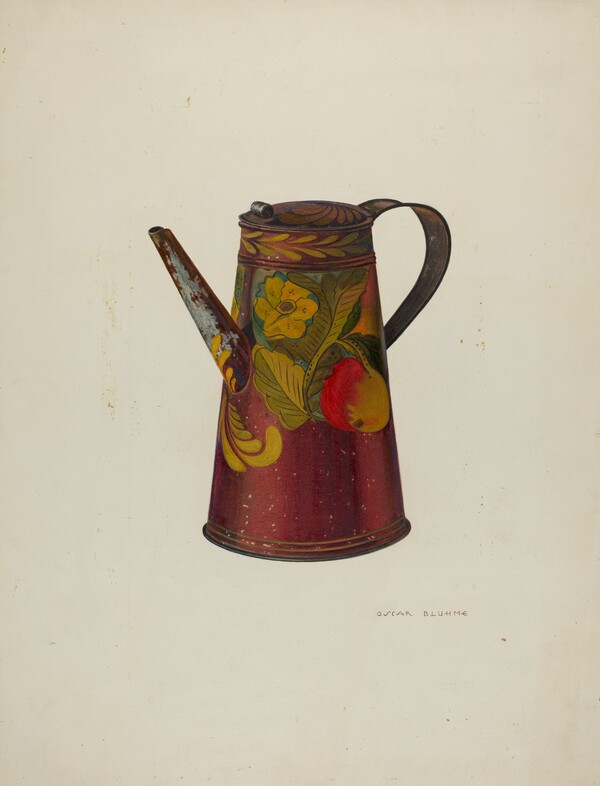 Toleware Teapot