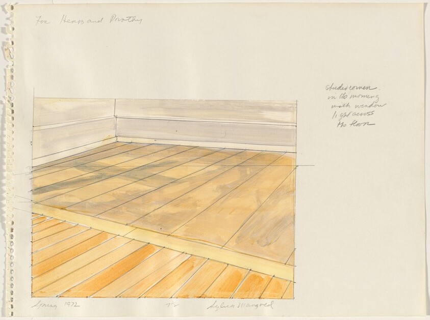 Studio Corner in the Morning with Window Light across the Floor