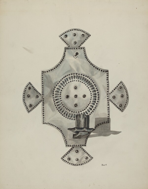 Cut Tin Candleholder (Candelero)