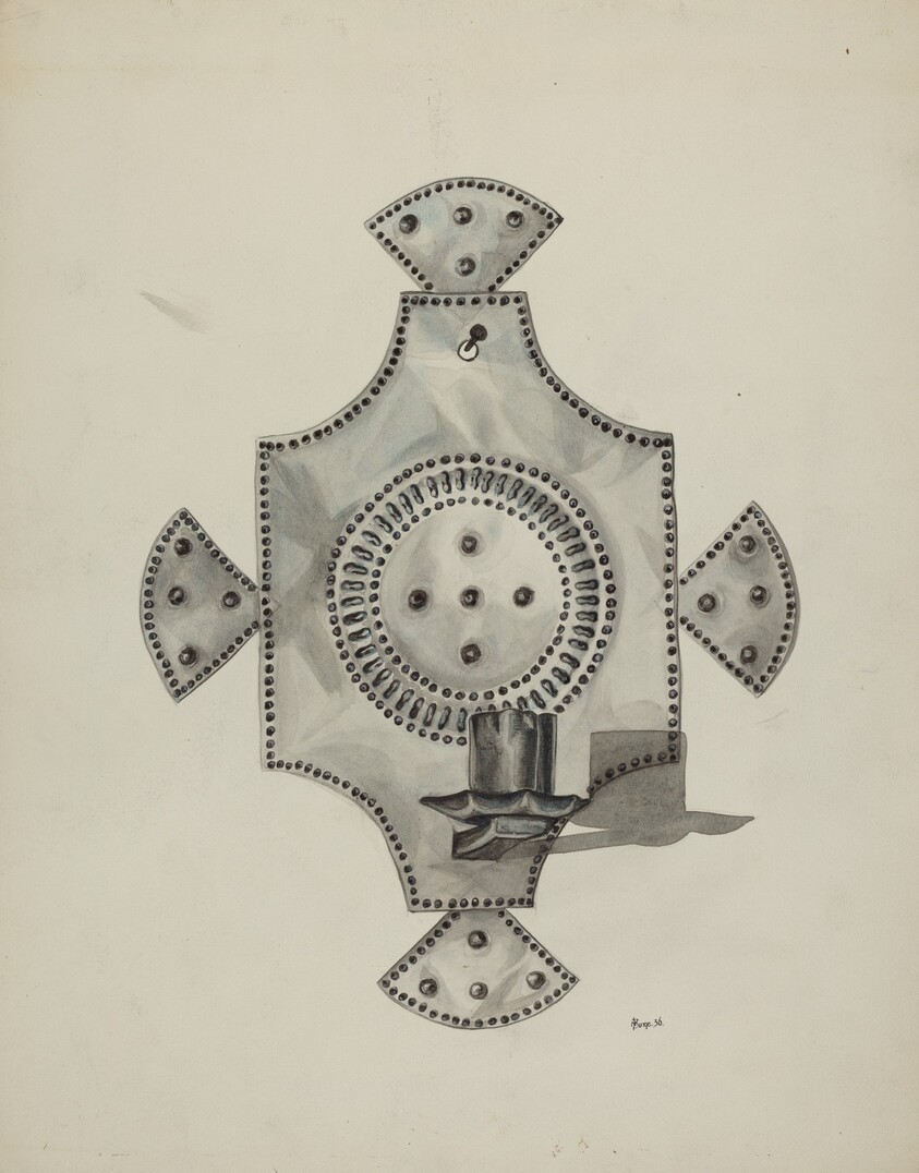 Cut Tin Candleholder (Candelero)