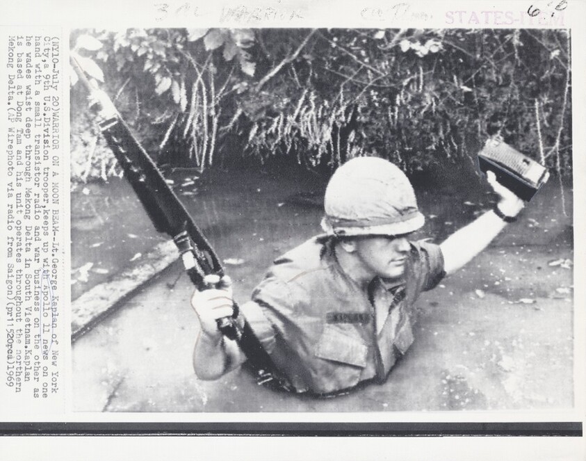 Title from caption on object: "Warrior on a Moon Beam”