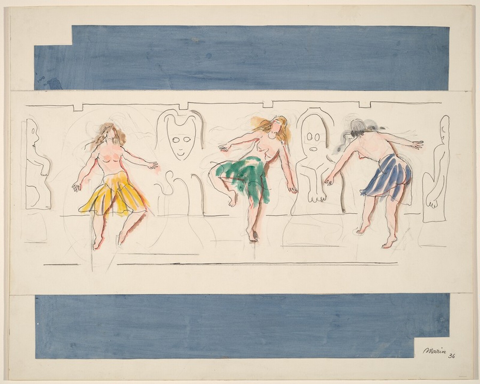 Dancing Figures, John Marin, 1936