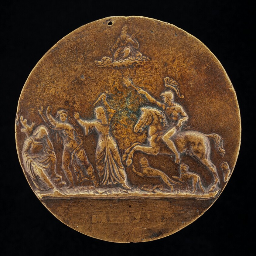 Mars with Three Figures [reverse]